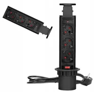 Gniazdka elektryczne - Gniazdo Elektryczne blatowe Orno czarny - miniaturka - grafika 1