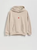 Bluzy dla chłopców - Reserved - Bluza z nadrukiem Inside Out - beżowy - miniaturka - grafika 1