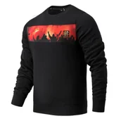 Bluzy sportowe męskie - Extreme Hobby Bluza Crewneck Ultras Flare Czarna - miniaturka - grafika 1