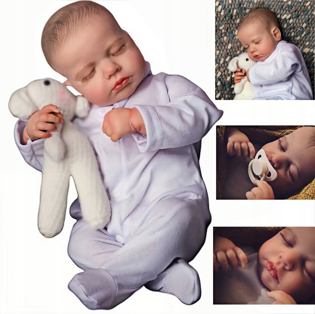 Śpiąca Lalka Reborn Jak Prawdziwe Niemowlę 50 CM