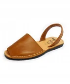 Sandały damskie - Avarca Sandały Damskie Brązowe Wsuwane 40 Żni - miniaturka - grafika 1