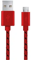 Kable USB - Esperanza KABEL MICRO USB 2.0 A-B M/M 2M OPLOT CZERWONY AKESPKUEB00181R (EB181R) - miniaturka - grafika 1