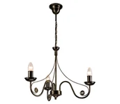 Lampy sufitowe - Brilagi - LED Żyrandol na łańcuchu STEFANO 3xE14/40W/230V czarny patyna - miniaturka - grafika 1