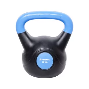 InSportLine Hantla bitumiczna Kettlebell Dark 12 kg 1IN-10740 - Kettlebell - miniaturka - grafika 1