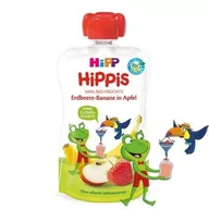 Desery dla dzieci - HiPP, HiPPiS Bio, mus z truskawek jabłek i bananów, 100 g - miniaturka - grafika 1