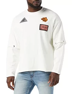 Just Cavalli Męska bluza sportowa Felpa - Bluzy męskie - miniaturka - grafika 1