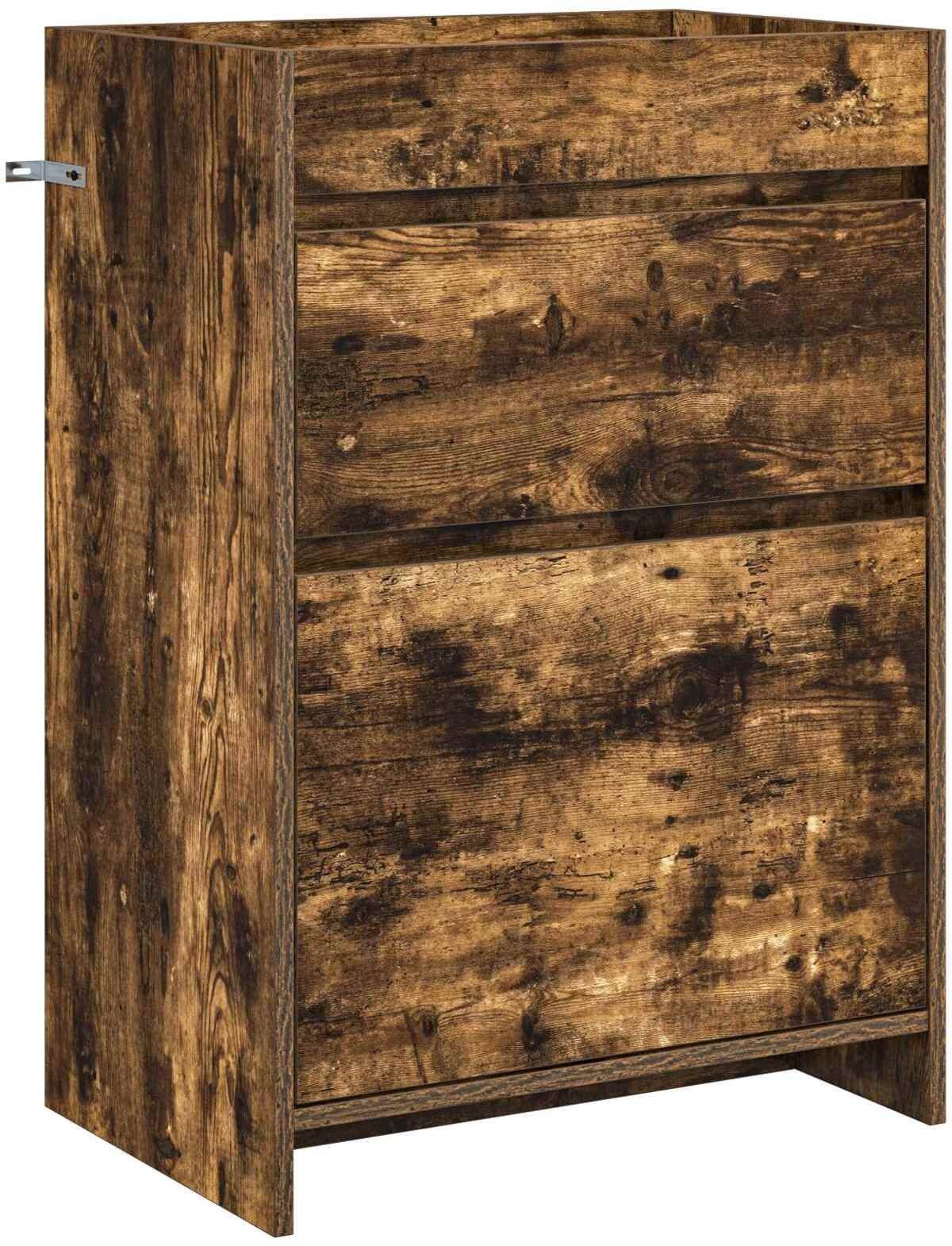 vidaXL vidaXL Szafka pod zlewem w łazience Dąb wędzony 56 x 37,5 x 81 cm