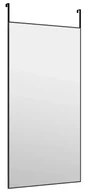Lustra - Wiszące lustro w czarne ramie na drzwi H6-W76 - miniaturka - grafika 1