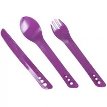 Lifeventure Sztućce turystyczne - purple - Zestawy sztućców - miniaturka - grafika 1