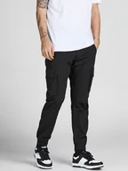 Spodnie męskie - Jack & Jones Bojówki "Paul" w kolorze czarnym - miniaturka - grafika 1