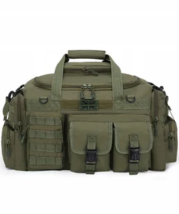 Torba Podróżna Na Ramie Transportowa Kombat Uk Saxon Holdall 50L Zielona - Torby podróżne - miniaturka - grafika 1