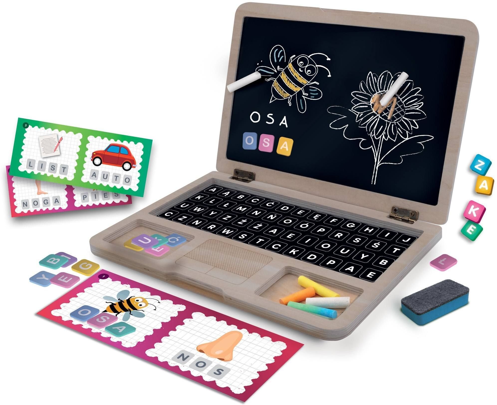 Lisciani Montessori mój pierwszy drewniany laptop 304-PL117802