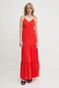 Morgan sukienka ROUBI kolor czerwony maxi rozkloszowana ROUBI - Sukienki - miniaturka - grafika 1