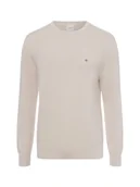 Swetry męskie - Calvin Klein Męski sweter Mężczyźni zielony jednolity, XL - miniaturka - grafika 1