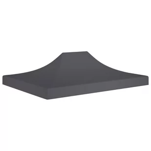 VidaXL Dach do namiotu imprezowego, 4 x 3 m, antracytowy, 270 g/m - Pawilony ogrodowe - miniaturka - grafika 1
