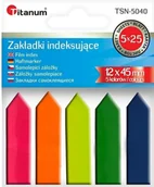 Zakładki do książek - Hasta Zakladka Ind 12x45/25k 5kol Fluo Tsn-5040 Pbh - miniaturka - grafika 1