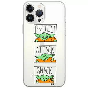 Etui Star Wars dedykowane do Iphone 13 PRO, wzór: Baby Yoda 009 Etui częściowo przeźroczyste, oryginalne i oficjalnie licencjonowane - Etui i futerały do telefonów - miniaturka - grafika 1