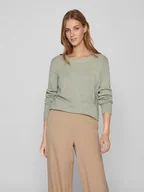 Swetry damskie - Vila Sweter w kolorze khaki - miniaturka - grafika 1