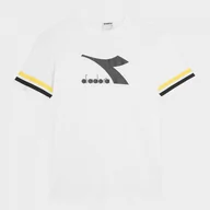 Koszulki sportowe męskie - Męski t-shirt z nadrukiem Diadora T-shirt SS Slam - biały - DIADORA - miniaturka - grafika 1