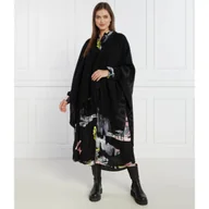 Swetry damskie - Desigual Ponczo | Relaxed fit - miniaturka - grafika 1