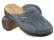 Kapcie męskie - Wygodne i miękkie kapcie męskie - INBLU DAINO, szare - Inblu - miniaturka - grafika 1