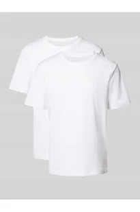 T-shirt w jednolitym kolorze w zestawie 2 szt. - Tom Tailor - Koszulki męskie - miniaturka - grafika 1