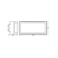 Lampy ogrodowe - OSRAM Kinkiet zewnętrzny ENDURA CLASSIC CUADRA, możliwość ściemniania, aluminiowy / szary / cynkowy, aluminium, nowoczesny - miniaturka - grafika 1