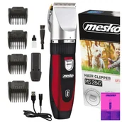 Maszynki i nożyczki dla psów - Cicha strzyżarka dla zwierząt MESKO MS2847 USB - miniaturka - grafika 1