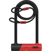 Zabezpieczenia do roweru - Zapięcie rowerowe ABUS 420K/170HB230 + USH + Cobra 10/120 U-lock Czerwony - miniaturka - grafika 1