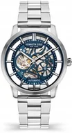 Zegarki męskie - Zegarek męski KENNETH COLE KCWGL2122502 granatowy klasyczny skeleton - miniaturka - grafika 1