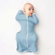 Śpiworki dla dzieci - LOVE TO DREAM Swaddle UP Wrapper rozmiar S zgaszony niebieski 1 FAZA 1 3m 3,5 6kg - miniaturka - grafika 1