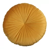 Poduszki dekoracyjne - Poduszka VICKY Ø40 cm musztardowa - miniaturka - grafika 1