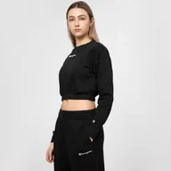 Bluzy sportowe damskie - Damska bluza dresowa nierozpinana CHAMPION LEGACY Crewneck Croptop - miniaturka - grafika 1