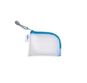 Etui do tabletów - HERMA 20247 Etui podróżne z zamkiem błyskawicznym A7, przezroczyste (14 x 10 cm), mała przezroczysta kieszeń na zamek błyskawiczny na telefon komórkowy, kabel do ładowania, kosmetyki, długopisy, - miniaturka - grafika 1