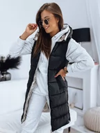 Kamizelki damskie - Dwustronna kamizelka damska pikowana MARIET czarna Dstreet TY3161-XXL - miniaturka - grafika 1