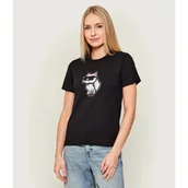 Koszulki i topy damskie - Karl Lagerfeld T-shirt IKON SKETCH CHOUPETTE Regular Fit - miniaturka - grafika 1