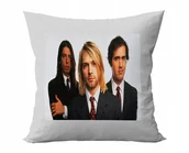 Kołdry i poduszki dla dzieci - PODUSZKA PERSONALIZOWANA NIRVANA MUZYKA POMYSŁ NA PREZENT SUPER WZORY - miniaturka - grafika 1