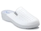 Klapki i japonki damskie - Klapki damskie białe medyczne sanitarne Inblu 50-34 skórzana wkładka-38 - miniaturka - grafika 1