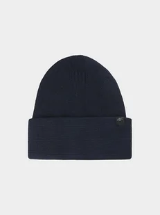 4F Czapka beanie w kolorze granatowym - Czapki damskie - miniaturka - grafika 1