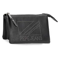 Portfele - Pepe Jeans Donna czarna kosmetyczka 17,5 x 9,5 x 2 cm sztuczna skóra, czarno-biała, kosmetyczka, czarny/biały, Kosmetyczka do torebki - miniaturka - grafika 1