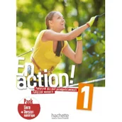 Książki do nauki języka francuskiego - Hachette En Action 1. Podręcznik Wieloletni + Kod (podręcznik online) + Audio Online - miniaturka - grafika 1