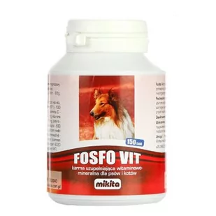 Mikita Fosfo Vit preparat witaminowy dla psów 150szt - Suplementy i witaminy dla psów - miniaturka - grafika 1