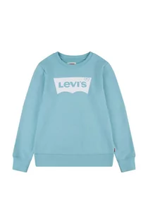 Bluzy i sweterki niemowlęce - Levi's bluza niemowlęca kolor turkusowy z nadrukiem - grafika 1