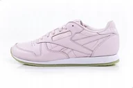 Buty sportowe damskie - Reebok CL Leather Crepe Neutr AR0985 różowy - miniaturka - grafika 1