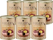 Mokra karma dla psów - Karma mokra dla psa Luger's Silver's Daily Bites z kurczakiem, indykiem i ziemniakiem zestaw 6 x 400 g - miniaturka - grafika 1