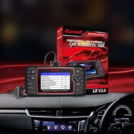 Diagnostyka samochodowa - iCarsoft LR V3.0 profesjonalne i wydajne uniwersalne urządzenie diagnostyczne do pojazdów Land Rover / Jaguar z kolorowym ekranem TFT 10 cm, funkcjami OBDII, czarny CANBUS - miniaturka - grafika 1