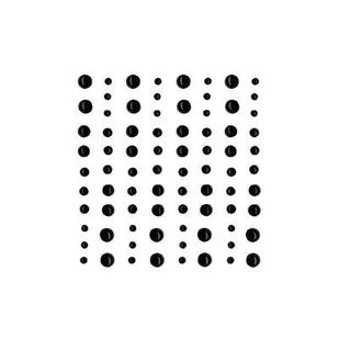 Perełki samoprzylepne 80 szt. - czarne - Scrapbooking - miniaturka - grafika 1