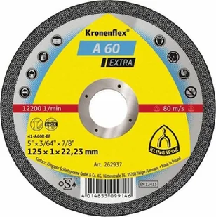 Klingspor KLINGSPOR TARCZA DO CIĘCIA METALU 230mm x 3,0mm x 22,2mm A24 Extra K328761 - Tarcze do pił - miniaturka - grafika 1
