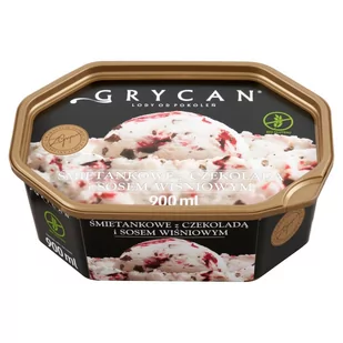 Grycan Lody śmietankowe z czekoladą i sosem wiśniowym 900 ml - Lody i desery lodowe - miniaturka - grafika 1
