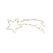 Oświetlenie świąteczne - Gwiazda z ogonem do zawieszenia 40 LED stałe ciepłe białe światło - miniaturka - grafika 1